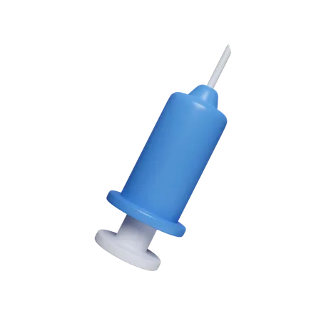 3 D Medical Syringe Vaccine Immunity For The Body Icon Isolated On White Background 3 D Rendering Illustration Clipping Path 3D Icon