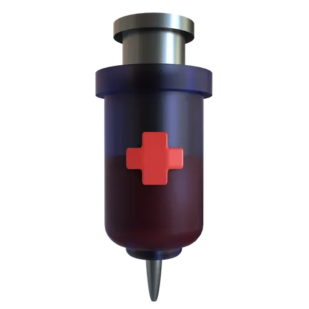 Syringe 3 D Icon Suitable For Medical Design 3D Icon