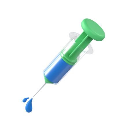 Syringe And Needle  3D Icon
