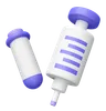 Syringe and test tube