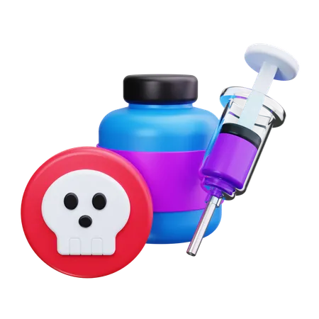 Syringe Posion  3D Icon