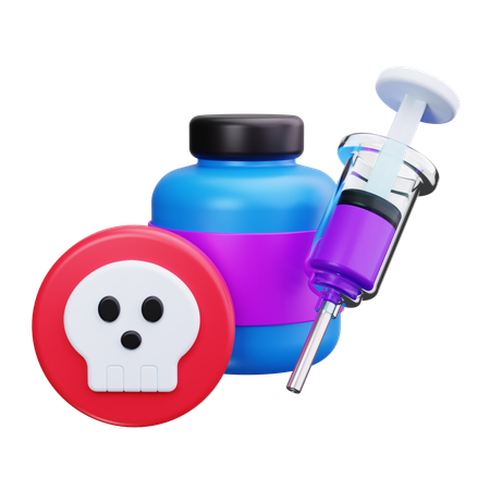 Syringe Posion  3D Icon