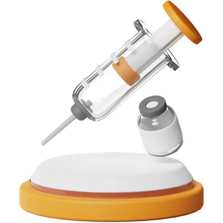 Syringe Vaccine  3D Icon
