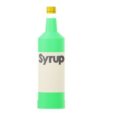 Syrup Bottle  3D Icon