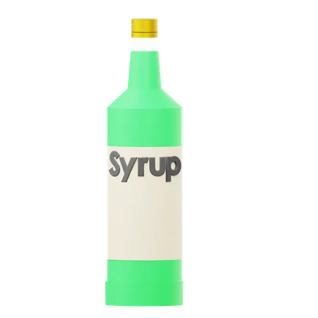 Syrup Bottle  3D Icon