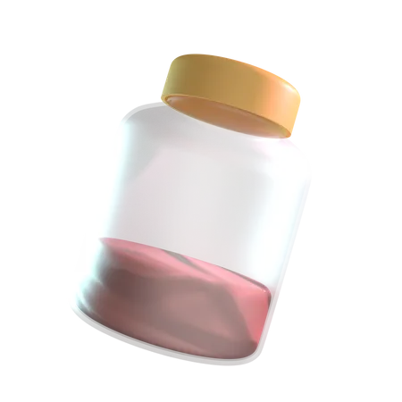 Syrup Bottle  3D Icon