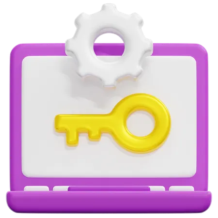 System Access Key  3D Icon