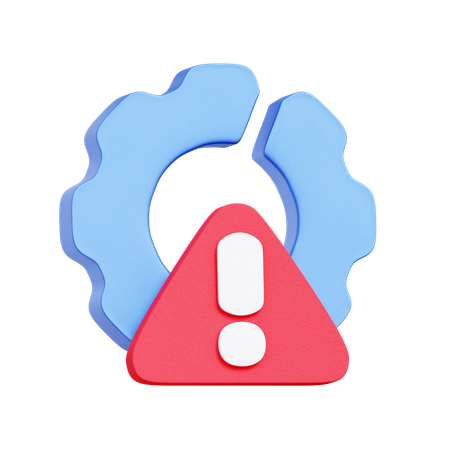 System Failure Alert  3D Icon