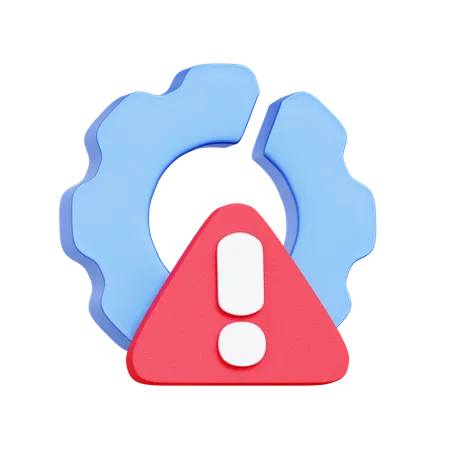 System Failure Alert  3D Icon