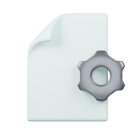 System File  3D Icon