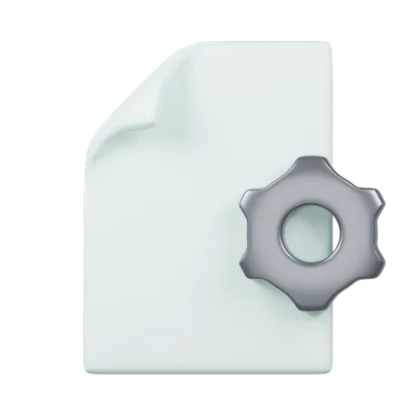 System File  3D Icon