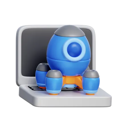 System Launch 3D Icon