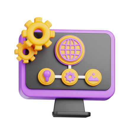 System Management  3D Icon