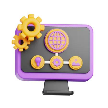 System Management  3D Icon