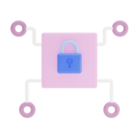 System Security  3D Illustration