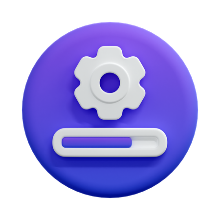 System Update Progress  3D Icon