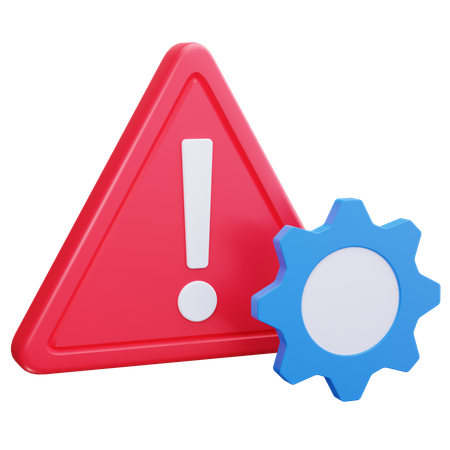 Alerte système  3D Icon