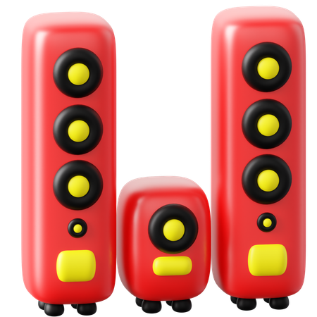Systeme audio  3D Icon