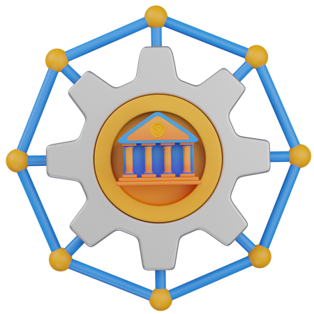 Système bancaire  3D Icon