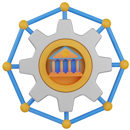 Système bancaire  3D Icon