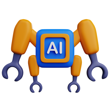 Système de contrôle IA  3D Icon