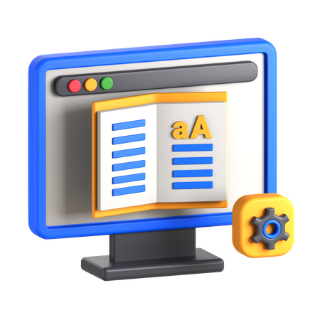 Apprentissage système de gestion  3D Icon