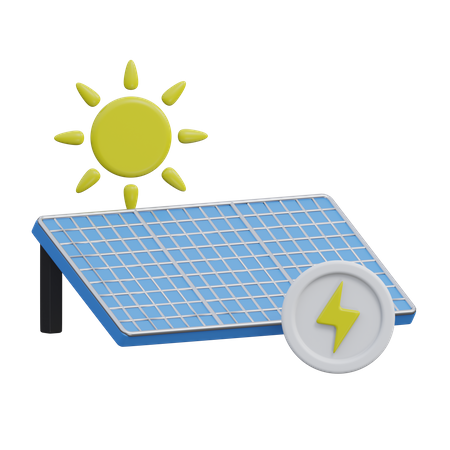 Système de panneaux solaires  3D Icon