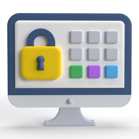 Système de sécurité  3D Icon
