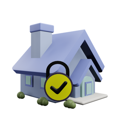 Système de sécurité à domicile  3D Icon