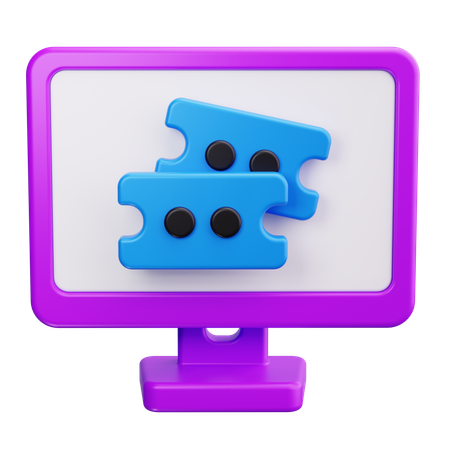 Système de tickets  3D Icon