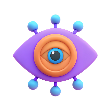 Système de vision IA  3D Icon