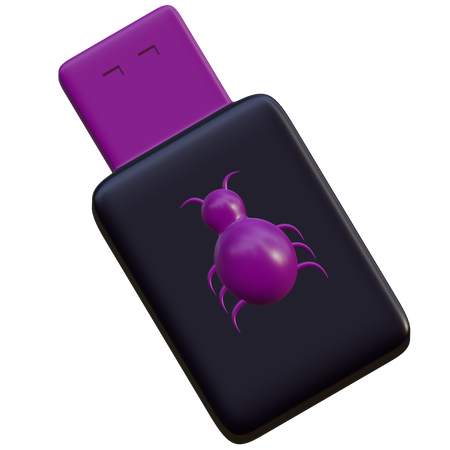 Système malveillant  3D Icon