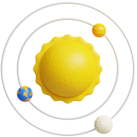 Système solaire  3D Icon