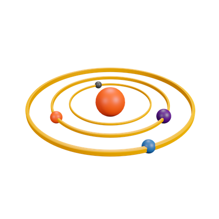 Système solaire  3D Illustration