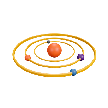 Système solaire  3D Illustration