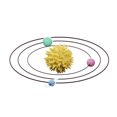 Système solaire  3D Icon