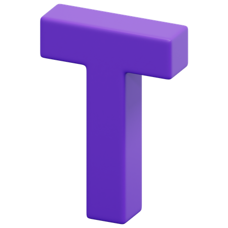 T  3D Icon