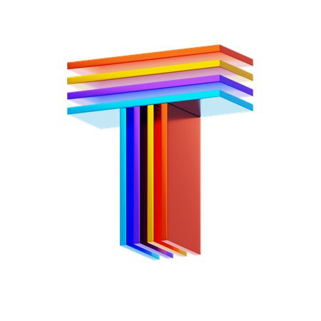 T  3D Icon