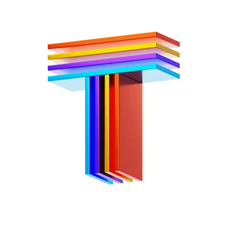 T  3D Icon