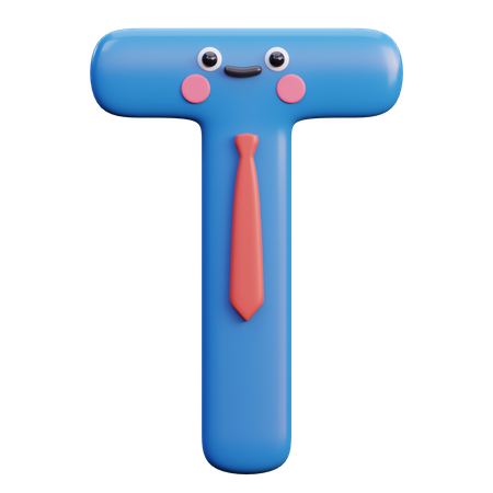 T  3D Icon