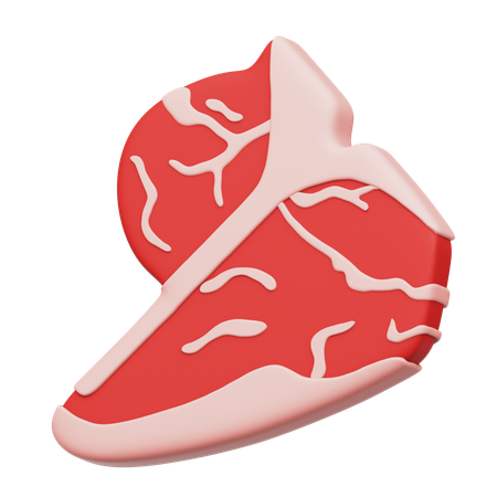 T Bone Meat  3D Icon