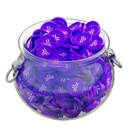T Clear Glass Pot  3D Icon