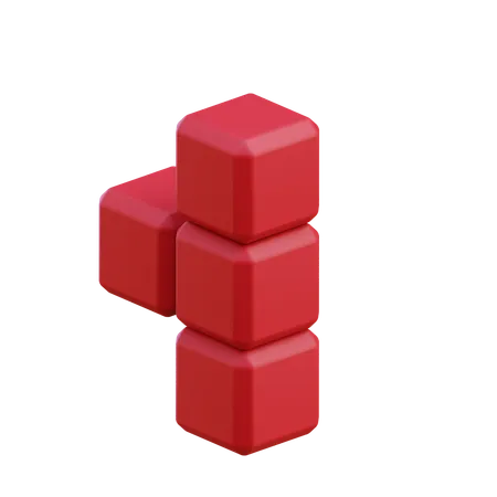 T-förmiger Tetris-Block2  3D Icon