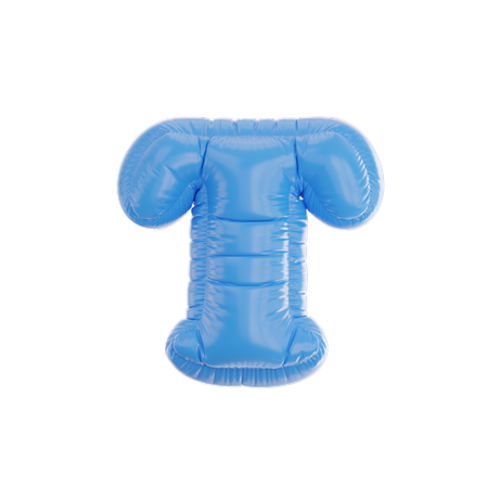 T Inflated  3D Icon