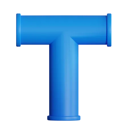 T Joint Pipe  3D Icon