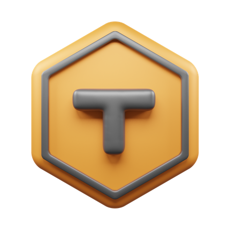 T字路  3D Icon