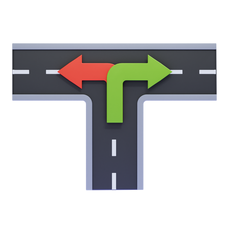 T-Junction  3D Icon