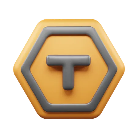 T Junction  3D Icon