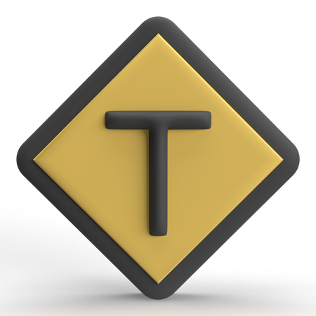 T Junction  3D Icon