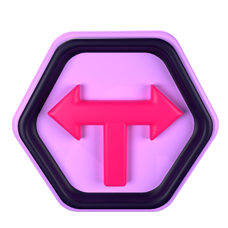 T-Junction  3D Icon